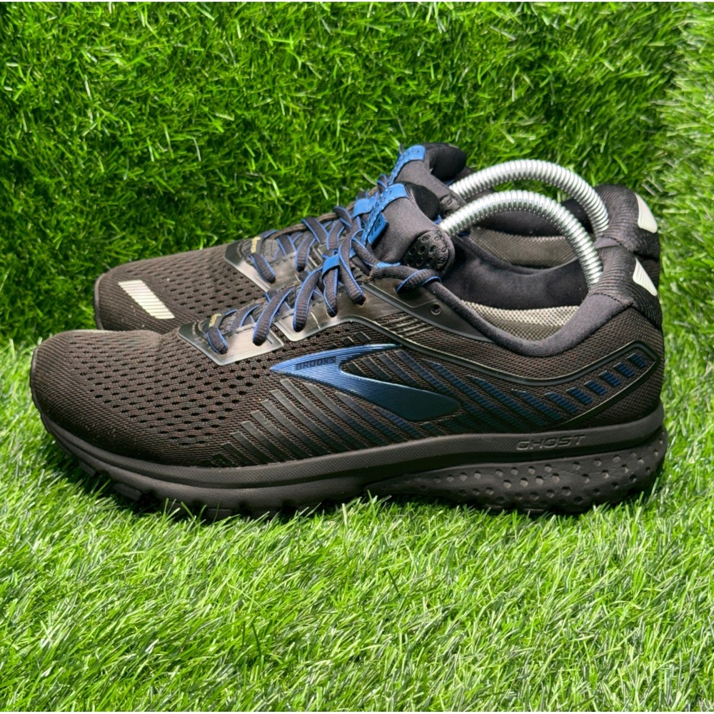 Brooks Ghost 12 GTX Mens Running Shoes Black Blue Gore-Tex 1103111D064 Size 8.5